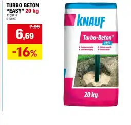 Hubo TURBO BETON EASY 20 kg aanbieding