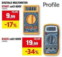 Hubo Profile digitale multimeter basis cat3 600V aanbieding