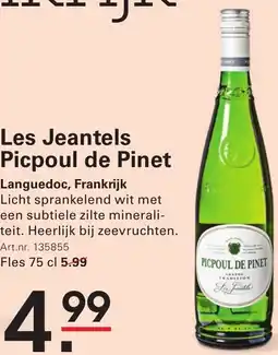Sligro Les Jeantels Picpoul de Pinet aanbieding