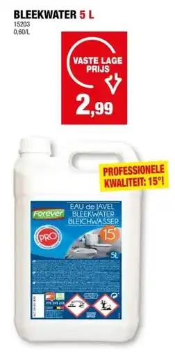 Hubo Forever bleekwater 15° 5l aanbieding