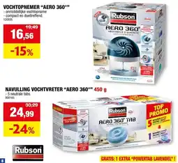 Hubo Rubson Vochtopnemer Aero 360° 450g aanbieding