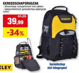 Hubo Stanley gereedschapsrugzak aanbieding