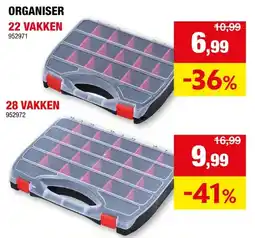 Hubo Domino black 32 organizer 32,5x26x6,5 cm 22 compartimenten aanbieding