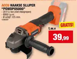 Hubo ACCU HAAKSE SLIJPER POWDP05000 aanbieding