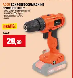 Hubo ACCU SCHROEFBOORMACHINE POWDP01000 aanbieding