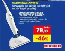 Hubo Leifheit CleanTenso Power stoomreiniger aanbieding