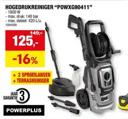 Hubo Powerplus POWXG90411 hogedrukreiniger 1800W aanbieding