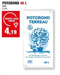Hubo Potgrond 40l aanbieding