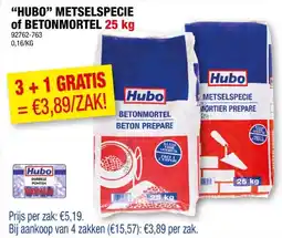Hubo Hubo betonmortel 25kg aanbieding