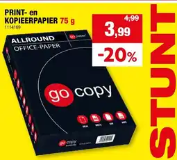 Hubo PRINT- en KOPIEERPAPIER 75 g aanbieding