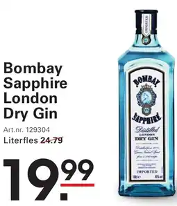 Sligro Bombay Sapphire London Dry Gin aanbieding
