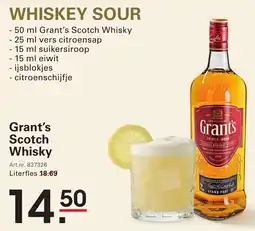 Sligro Grant's Scotch Whisky aanbieding