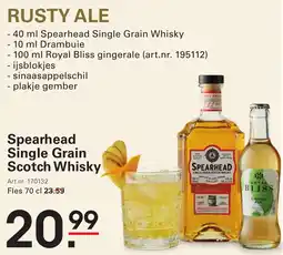 Sligro Spearhead Single Grain Scotch Whisky aanbieding