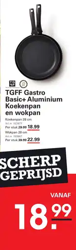 Sligro TGFF Gastro Basic+ Aluminium Koekenpan en wokpan aanbieding