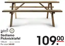 Sligro Sediamo Picknicktafel aanbieding