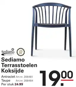 Sligro Sediamo Terrasstoelen Koksijde aanbieding