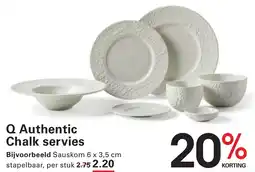 Sligro Q Authentic Chalk servies aanbieding