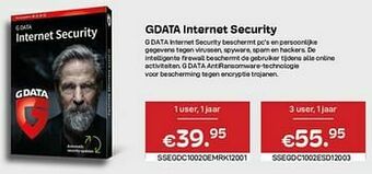 CompuDeals Gdata internet security aanbieding