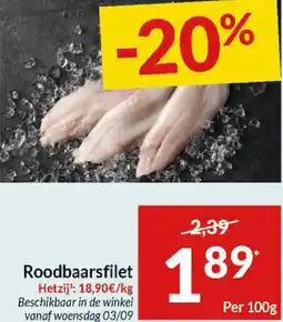 Intermarché Roodbaarsfilet aanbieding