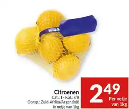 Intermarché Citroenen aanbieding