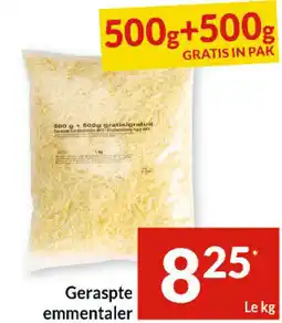 Intermarché Geraspte emmentaler aanbieding