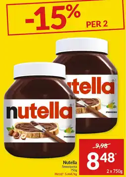 Intermarché Nutella Smeerpasta aanbieding