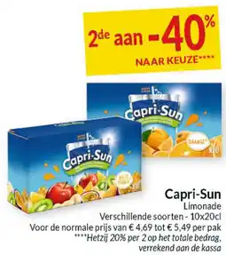 Intermarché Capri-Sun aanbieding