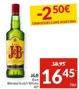 Intermarché J&B Rare Blended Scotch Whisky aanbieding