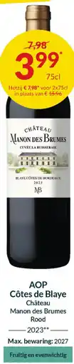 Intermarché AOP Côtes de Blaye aanbieding