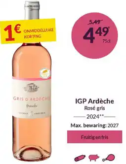 Intermarché IGP Ardèche Rosé gris aanbieding
