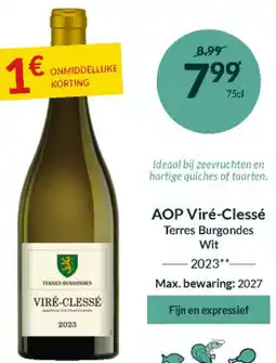Intermarché AOP Viré-Clessé Terres Burgondes Wit aanbieding