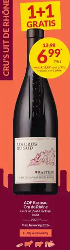 Intermarché AOP Rasteau Cru du Rhône Cru's uit Zuid-Frankrijk Rood 2023 aanbieding