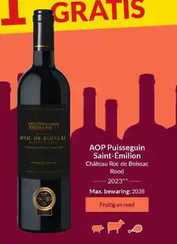 Intermarché AOP Puisseguin Saint-Émilion Château Roc de Boissac Rood 2023 aanbieding