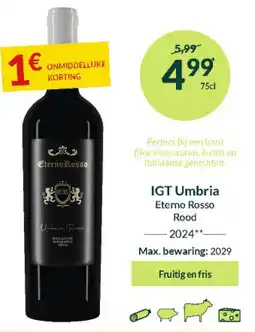 Intermarché IGT Umbria Eterno Rosso Rood 2024 aanbieding
