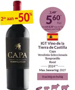 Intermarché IGT Vino de la Tierra de Castilla Сара Vendimia Seleccionada Tempranillo 2024 aanbieding