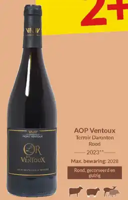 Intermarché AOP Ventoux Terroir Daronton Rood 2023 aanbieding