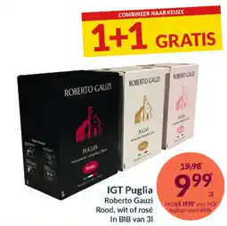 Intermarché IGT Puglia Roberto Gauzi Rood, wit of rosé aanbieding