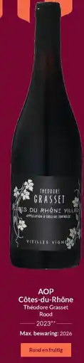 Intermarché AOP Côtes-du-Rhône Théodore Grasset Rood 2023 aanbieding