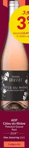 Intermarché AOP Côtes-du-Rhône Théodore Grasset Rosé 2024 aanbieding