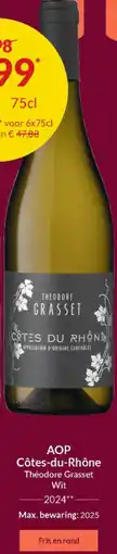 Intermarché AOP Côtes-du-Rhône Théodore Grasset wit 2024 aanbieding