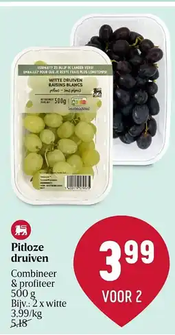 Delhaize Pitloze druiven aanbieding