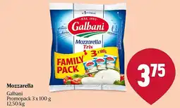 Delhaize Galbani Mozzarella aanbieding