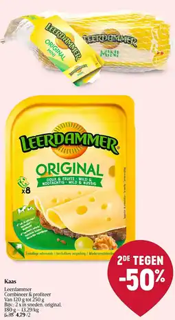 Delhaize Leerdammer kaas aanbieding