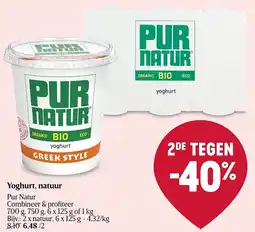 Delhaize Pur Natur Yoghurt, natuur aanbieding