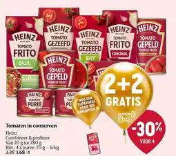 Delhaize Heinz Tomaten in conserven aanbieding