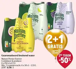 Delhaize Maison Perrier Forever Gearomatiseerd bruisend water aanbieding