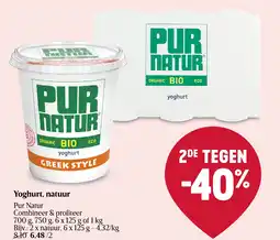 Delhaize Yoghurt, natuur aanbieding