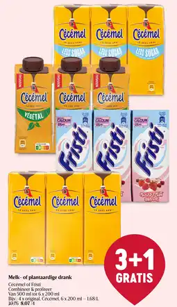 Delhaize Melk- of plantaardige drank aanbieding
