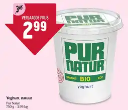 Delhaize Yoghurt, natuur aanbieding