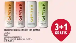 Delhaize Bruisende drank op basis van gember aanbieding